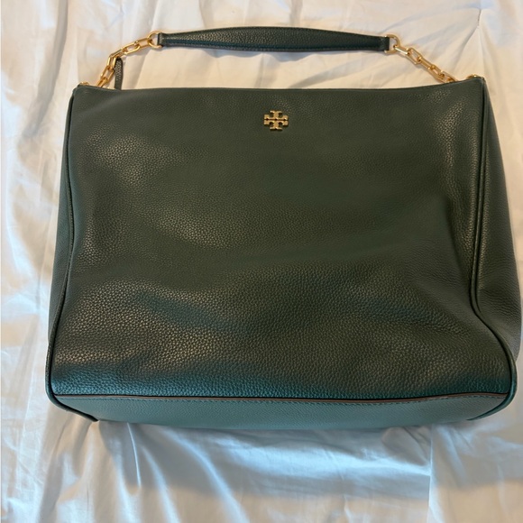 EUC Tory Burch Green Leather Shoulder Bag - Picture 2 of 13